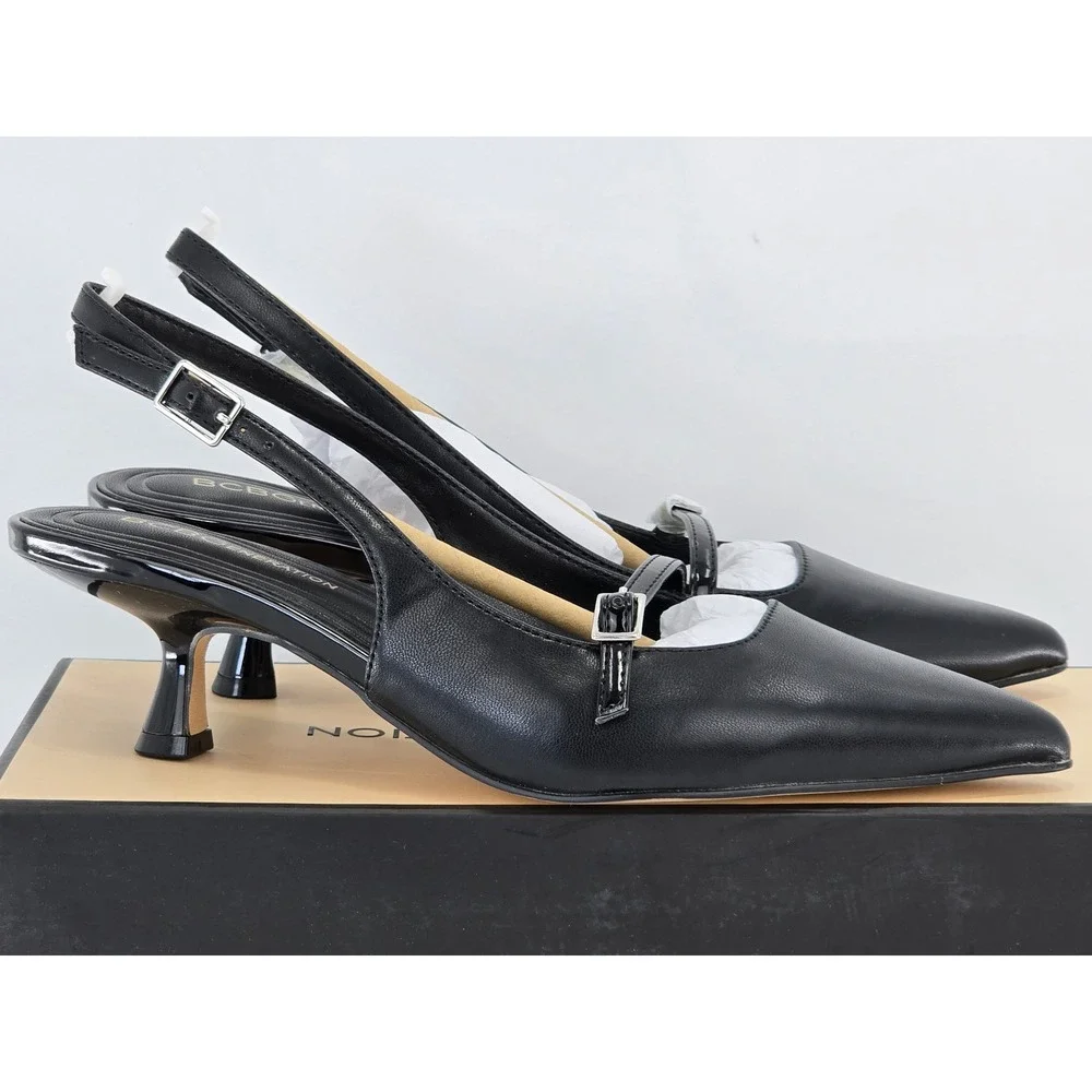 BCBGeneration Kami Slingback Pumps Womens 6.5 Black Pointed Toe - New